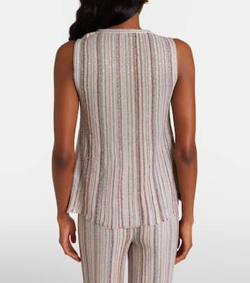 Striped lamé top | Missoni