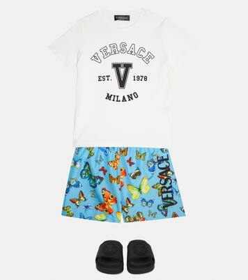 Printed swim shorts | Versace Kids