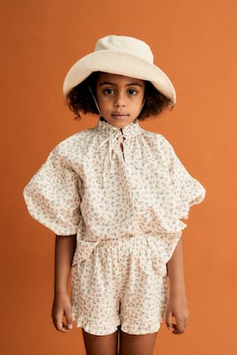 Judah floral cotton shorts | The New Society