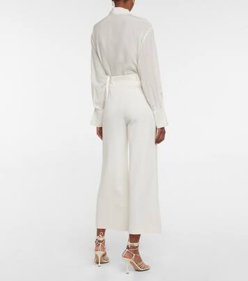 Pleated high-rise cropped pants | Etro