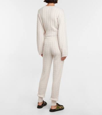 Cable-knit cashmere pants | Jardin des Orangers
