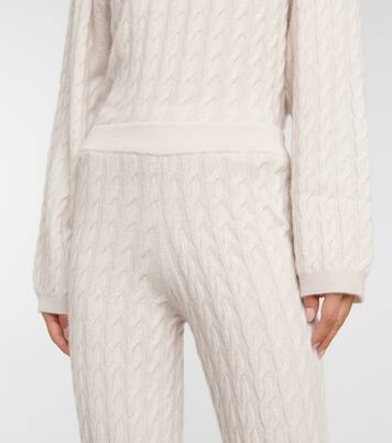 Cable-knit cashmere pants | Jardin des Orangers