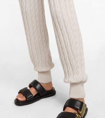 Cable-knit cashmere pants | Jardin des Orangers