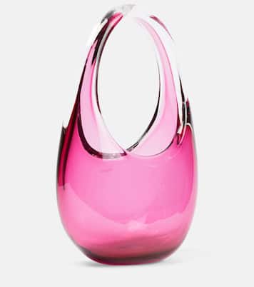 Schultertasche Swipe Mini aus Glas | Coperni