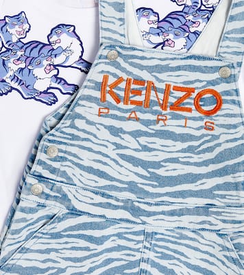 Cotton jersey T-shirt and dress set | Kenzo Kids