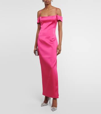 Robe longue en satin | Rasario