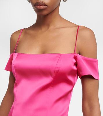 Robe longue en satin | Rasario