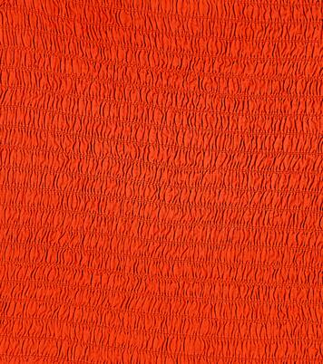 Shirred embroidered cotton top | Stella McCartney Kids