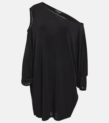 Draped crêpe jersey minidress | Tom Ford