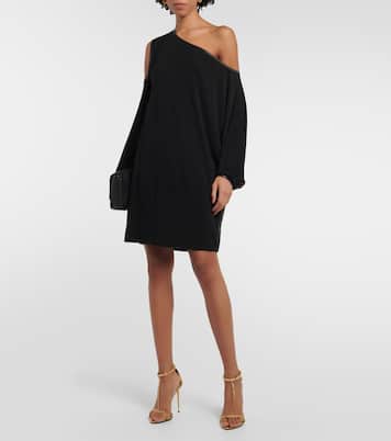 Draped crêpe jersey minidress | Tom Ford
