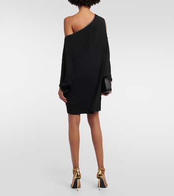 Draped crêpe jersey minidress | Tom Ford