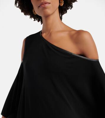 Draped crêpe jersey minidress | Tom Ford