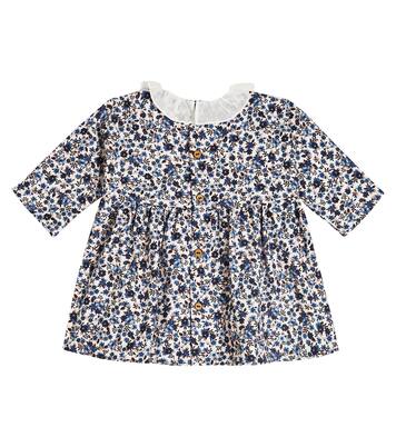 Bébé – Robe en coton à fleurs | Il Gufo