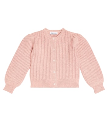 Cardigan in lana e mohair a coste | Tartine et Chocolat