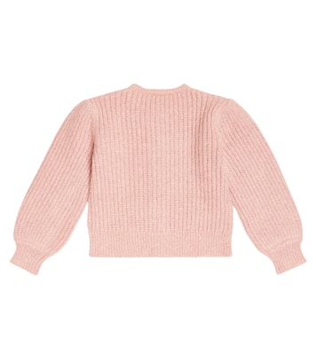 Cardigan in lana e mohair a coste | Tartine et Chocolat