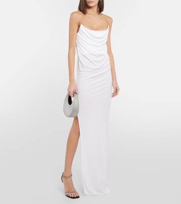 Draped corset jersey gown | Alex Perry