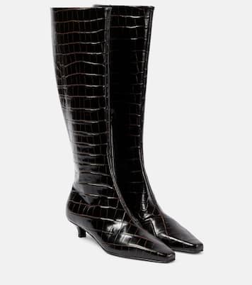 Leather knee-high boots | Toteme