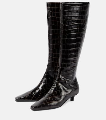 Leather knee-high boots | Toteme