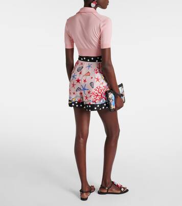 Cropped-Top Capri aus Seide | Dolce&Gabbana