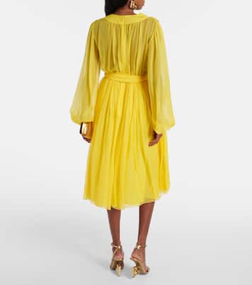 Robe midi en soie | Dolce&Gabbana