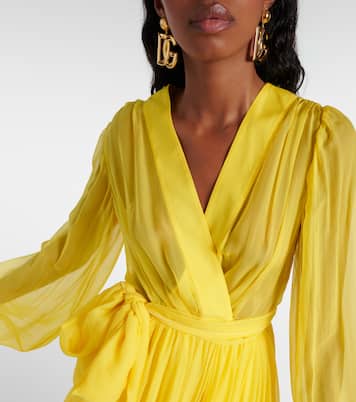 Robe midi en soie | Dolce&Gabbana