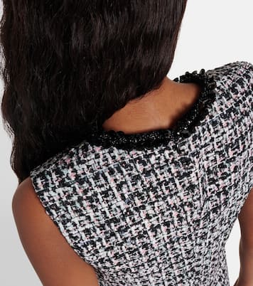 Miniabito in bouclé con applicazioni | Self-Portrait