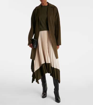 Manteau Light Double Face Cranwood en laine et soie | Joseph