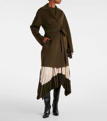 Manteau Light Double Face Cranwood en laine et soie | Joseph