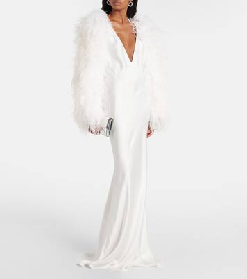 Robe longue en satin | The New Arrivals Ilkyaz Ozel