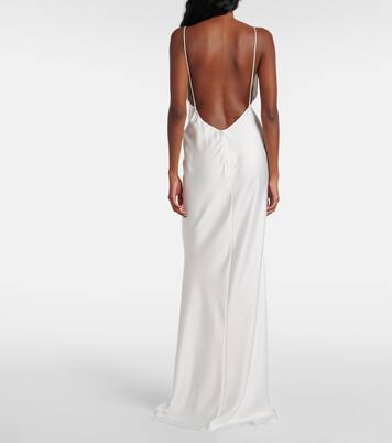 Robe longue en satin | The New Arrivals Ilkyaz Ozel