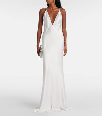 Robe longue en satin | The New Arrivals Ilkyaz Ozel