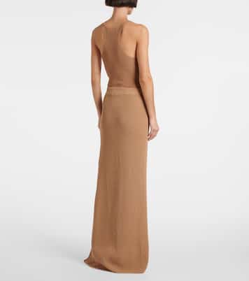 Falda larga acanalada Faye de mezcla de algodón | Aya Muse