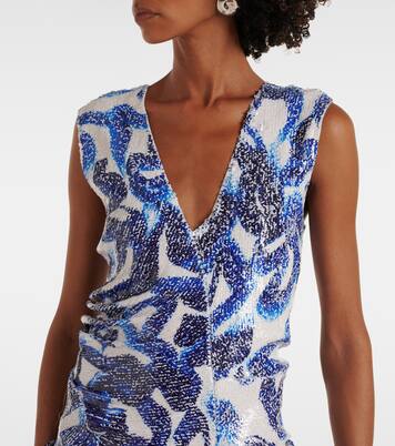 Midikleid mit Pailletten | Dries Van Noten