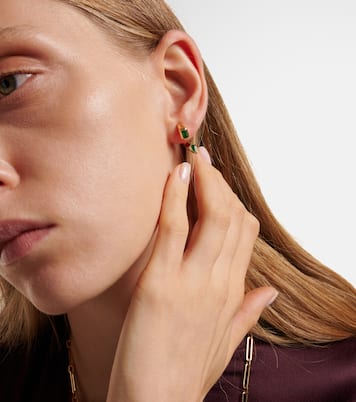 Boucles d'oreilles Bypass en or 18 ct et émeraudes | Shay Jewelry