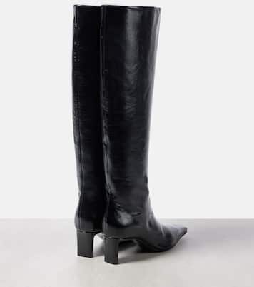Ona 55 leather knee-high boots | Khaite