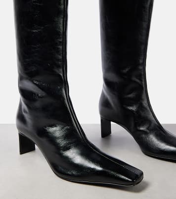 Ona 55 leather knee-high boots | Khaite