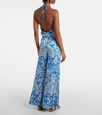 Isabelle printed halterneck top | Poupette St Barth