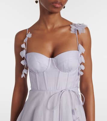 Natura linen and silk corset dress | Zimmermann