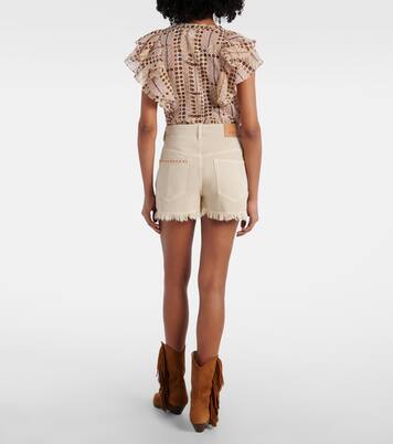 Short Lesia brodé en jean | Marant Etoile