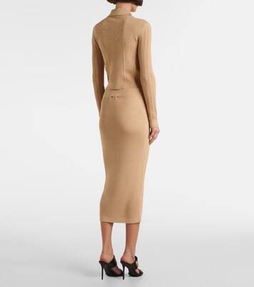 Bleistiftrock aus Rippstrick | Balmain