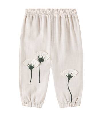 Baby Anje embroidered linen pants | Donsje