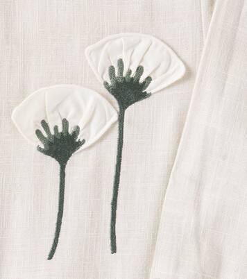 Baby Anje embroidered linen pants | Donsje