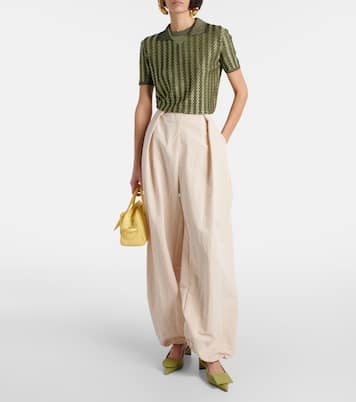 Weite Mid-Rise-Hose Calisson | Jacquemus