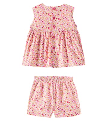 Baby cotton shirt and shorts set  | Il Gufo