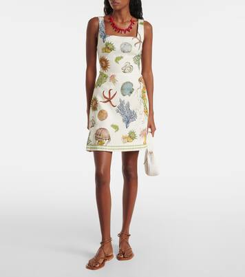 Sea linen minidress | Alémais