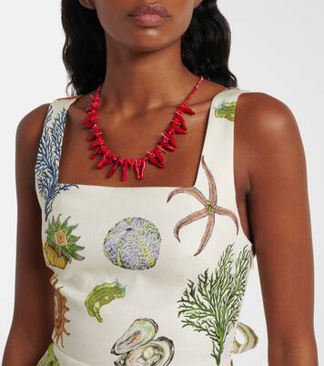 Sea linen minidress | Alémais