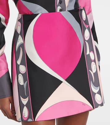 Minirock Pesci aus Seiden-Twill | Pucci