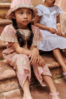 Bedruckter Jumpsuit Irene aus Baumwolle | Louise Misha