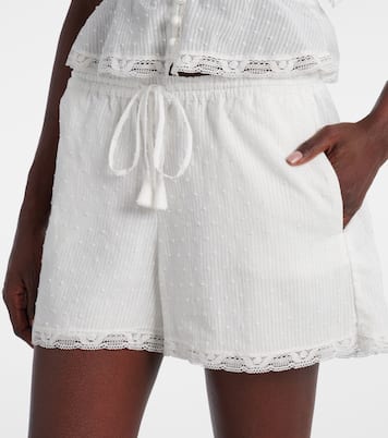 Cruse cotton wide-leg shorts | Poupette St Barth
