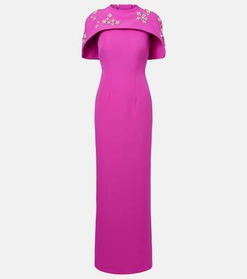 Robe mit Kristallen und Zierperlen | Safiyaa